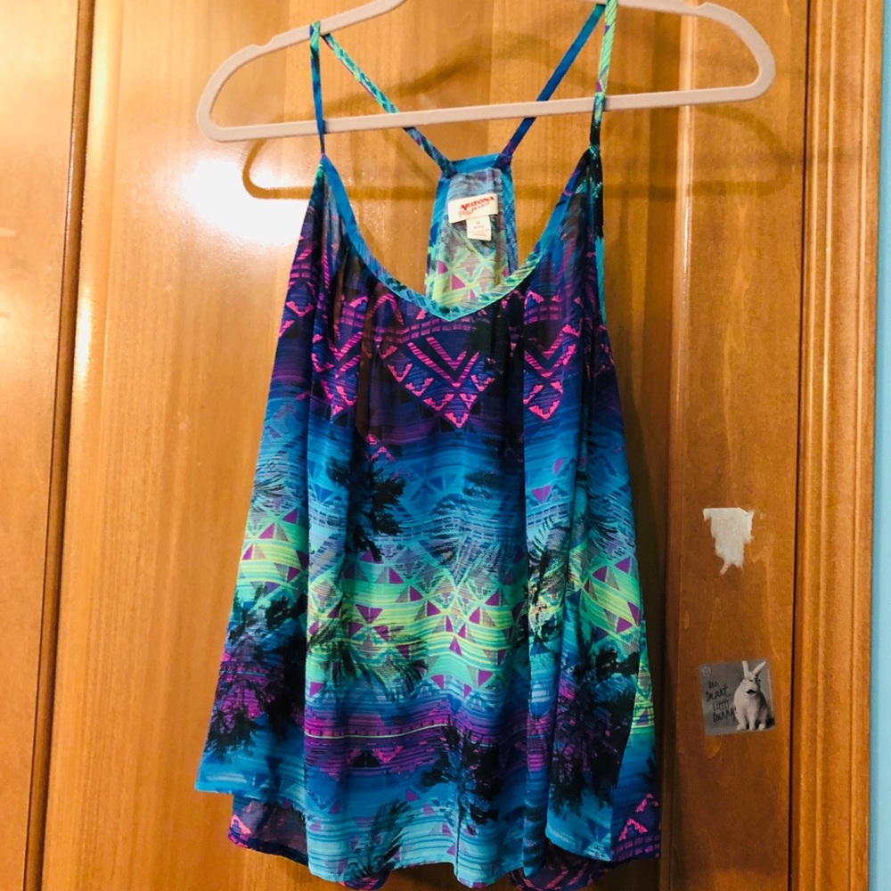 Tropical Neon Tank Top